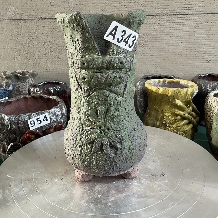 内口8.5高20粗陶手工