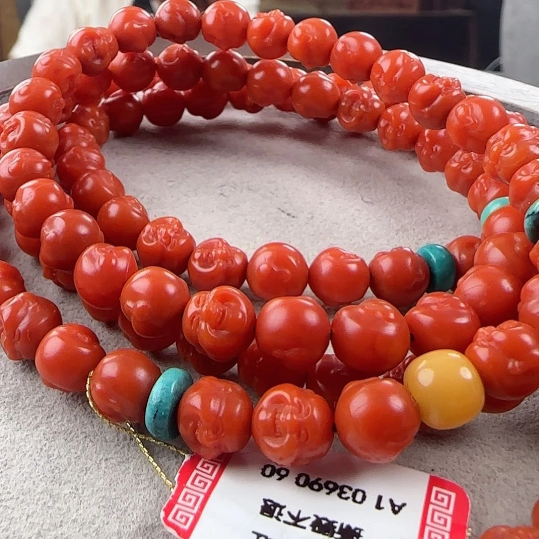 南红玛瑙手串未镶嵌
