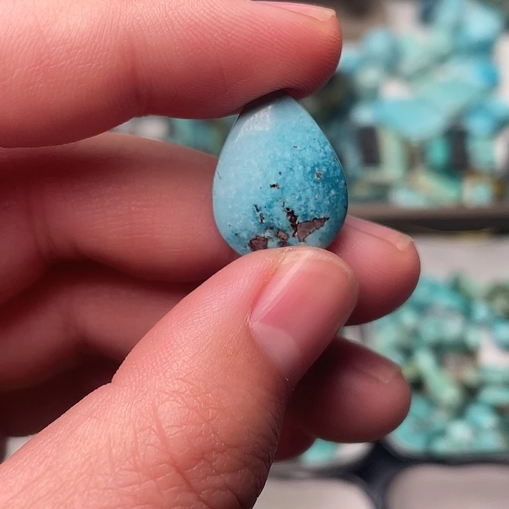 绿松石未镶嵌吊坠