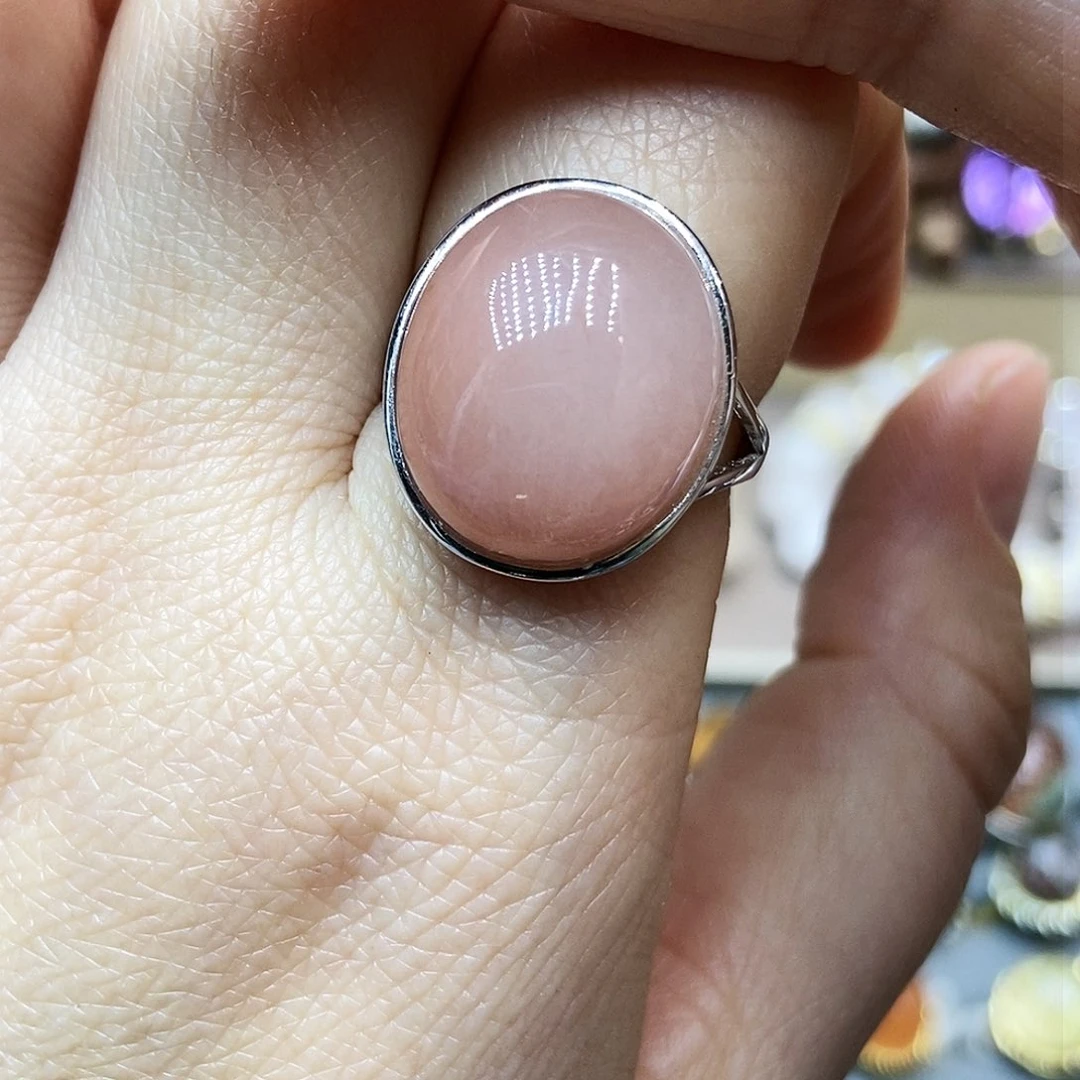 水晶戒指银S925镶嵌你*