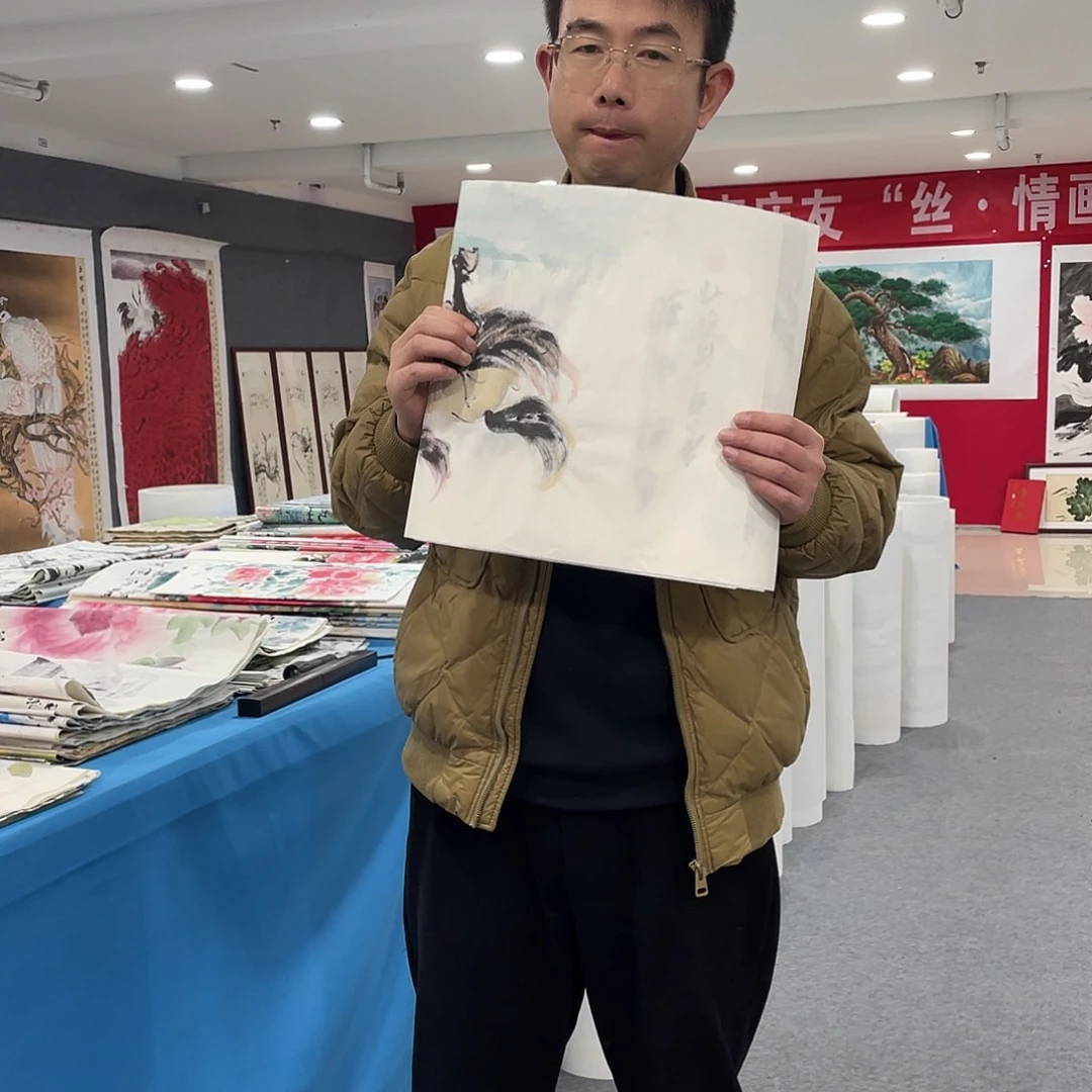 国画今天上午国画作品展示