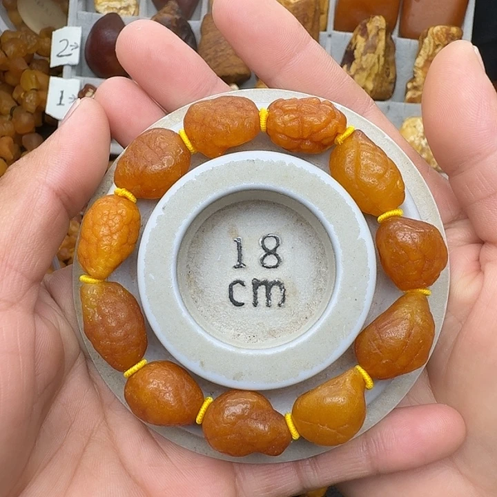 蜜蜡未镶嵌裸石天然蜜蜡手串