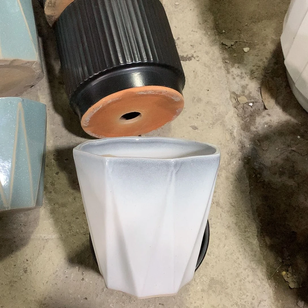 高温陶瓷花盆微瑕