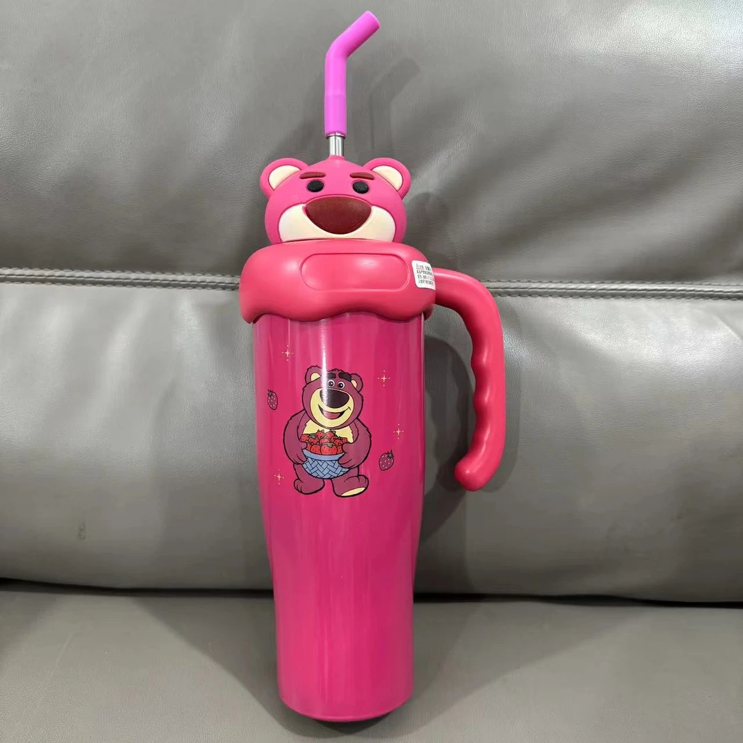 草莓高颜值吸管冰霸杯大容量巨无霸女生保温杯