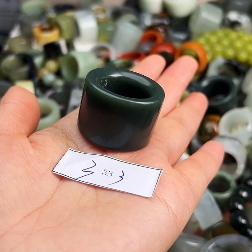 【闪购商品】未镶嵌蛇纹石玉戒指磊