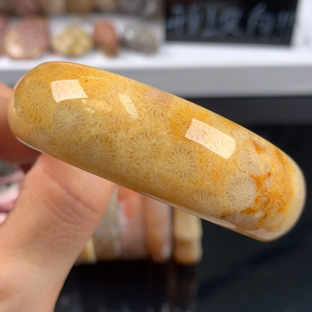 【闪购商品】硅化珊瑚（珊瑚玉）手镯未镶嵌（6号）56圈