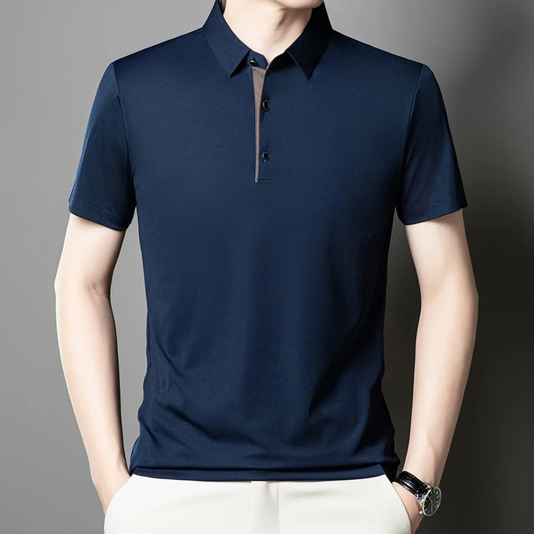POLO衫男士短袖夏季新款男装痞帅高级感轻奢高端通勤爸爸装潮流