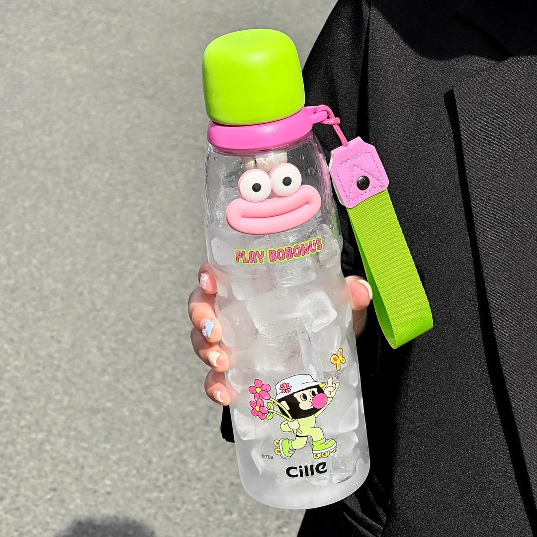 希乐水杯女高颜值2025新款大容量tritan吸管杯学生运动便携随手杯