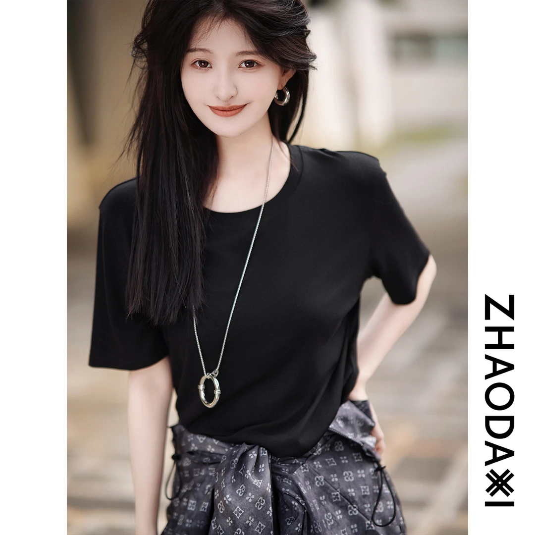 【赵大喜】本白T恤 | 髙克重真.丝/醋.酸/莱赛尔天.丝 好舒服