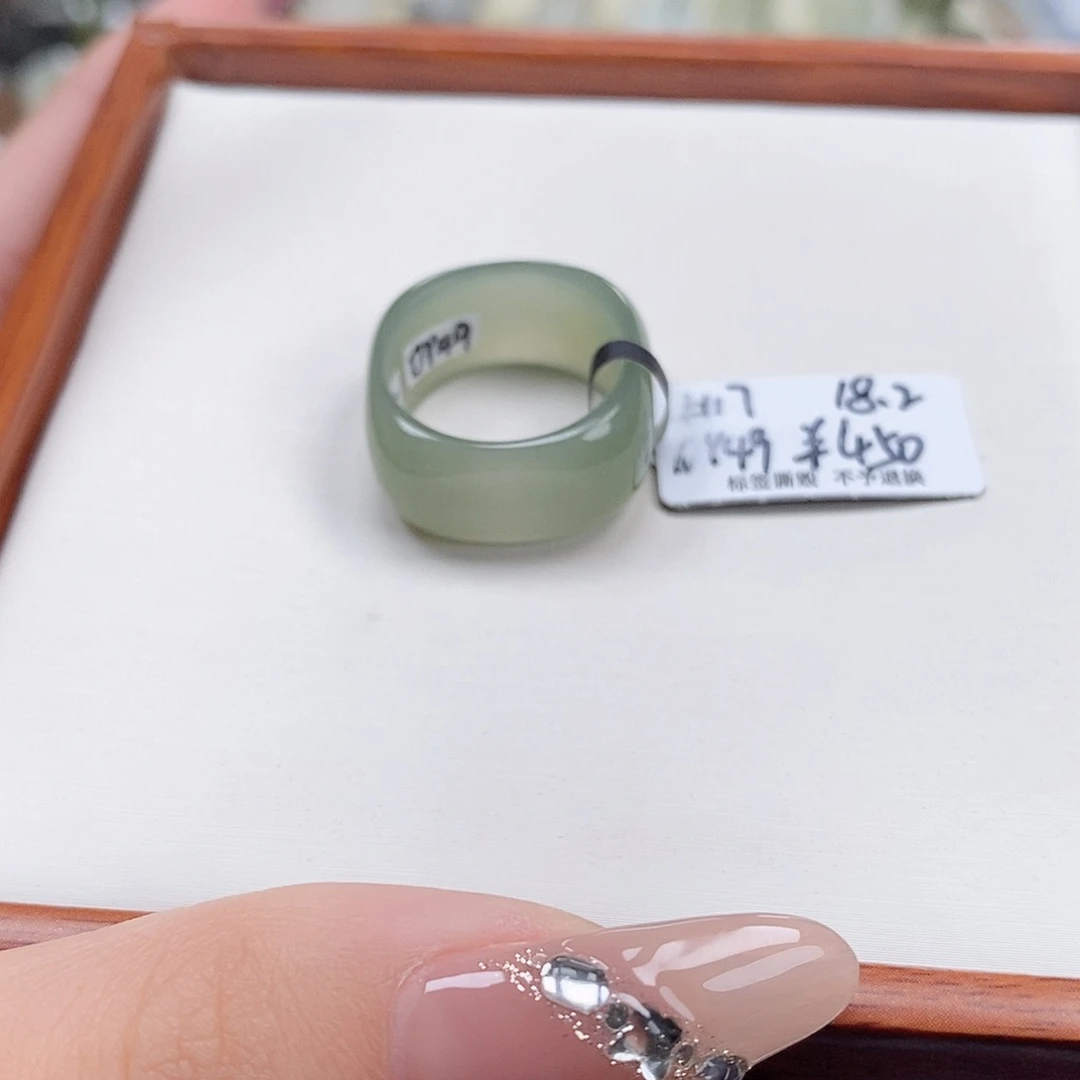 和田玉戒指未镶嵌飘专拍4-18.2