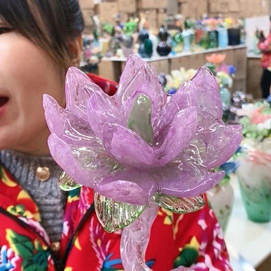 琉璃花瓶号45宽9厘米