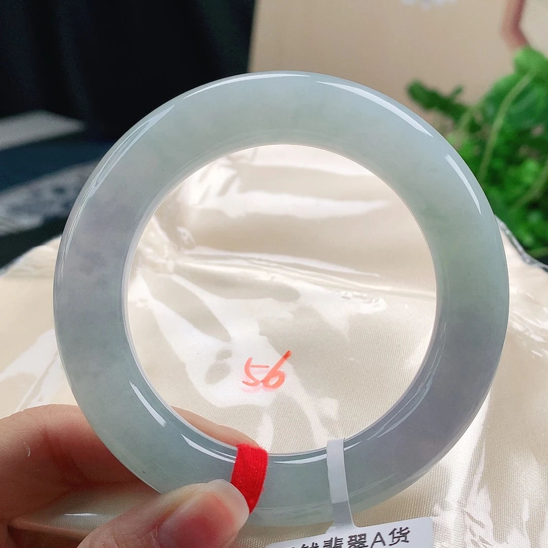 翡翠手镯（圆镯）未镶嵌天然翡翠手镯56