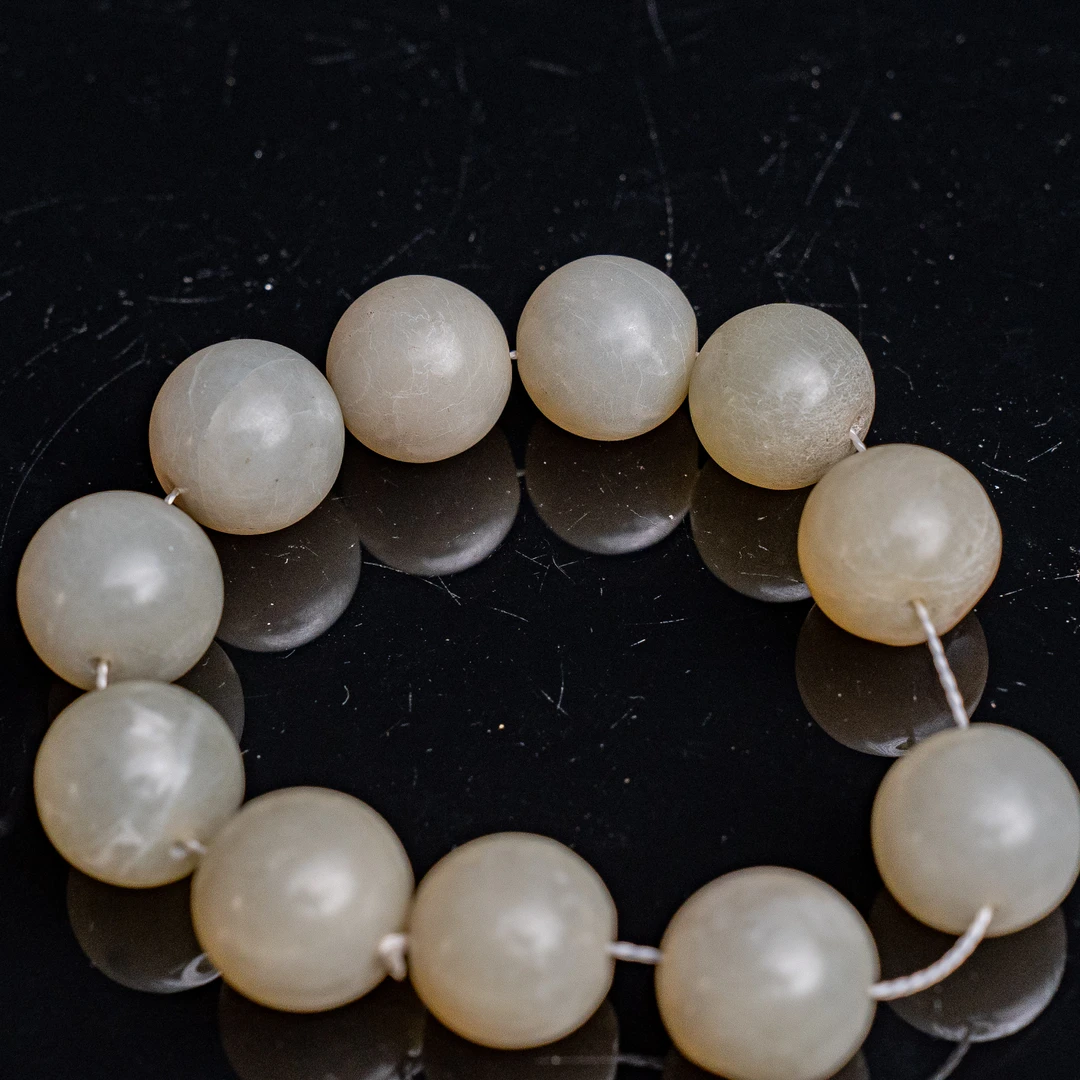 明代和田玉素手串-LM