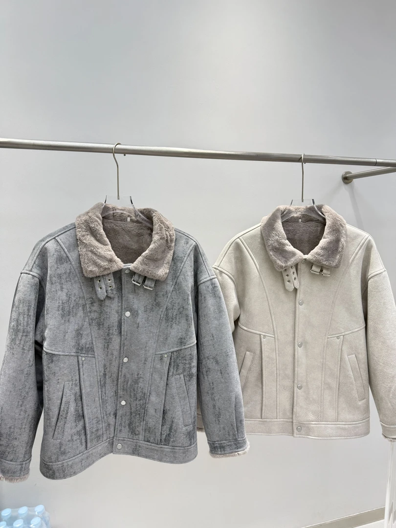 冬季巴恩风保暖男秋季日系复古休闲夹克厚绒冬装翻领加厚