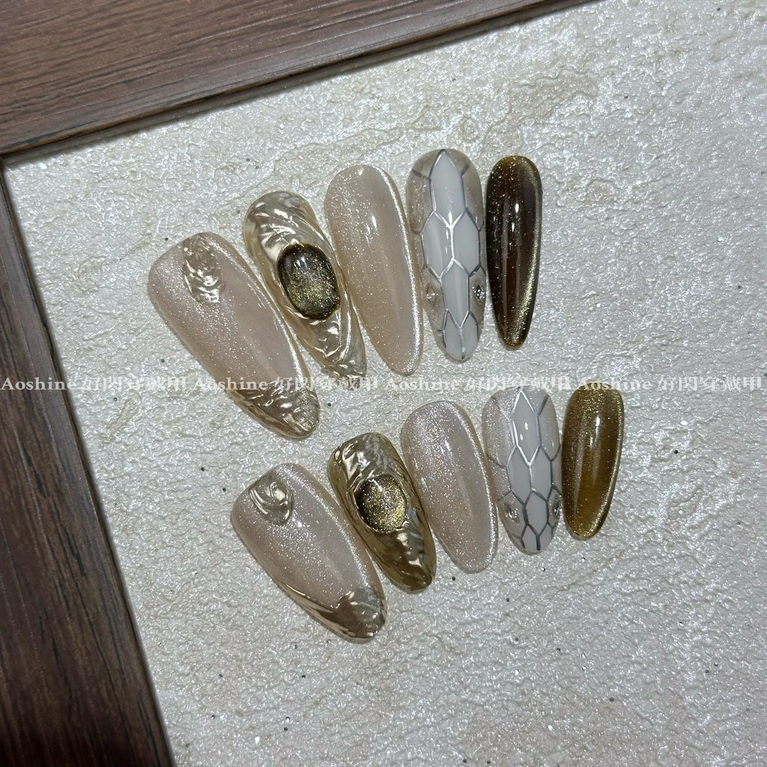 灵蛇 | 老钱风蛇元素清冷典雅手工穿戴甲