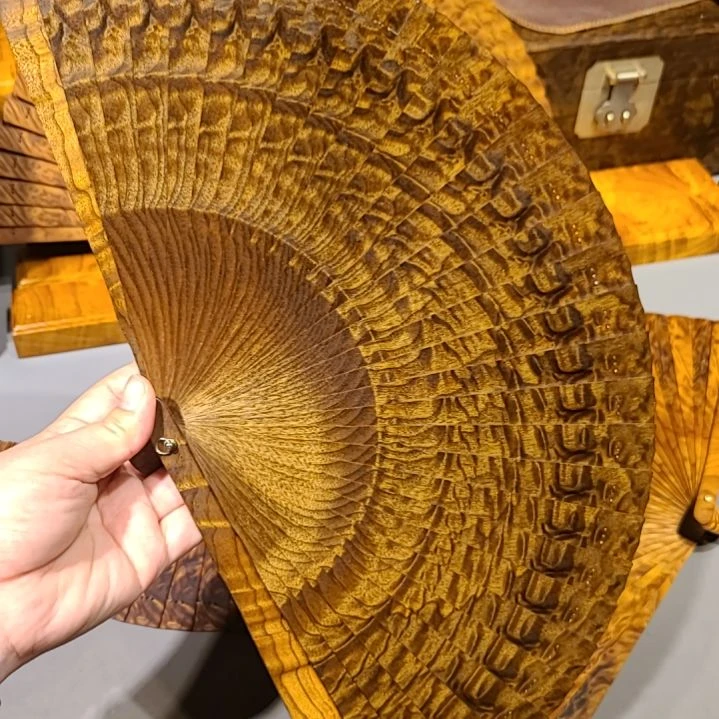扇子21小叶桢楠金丝楠木苏扇