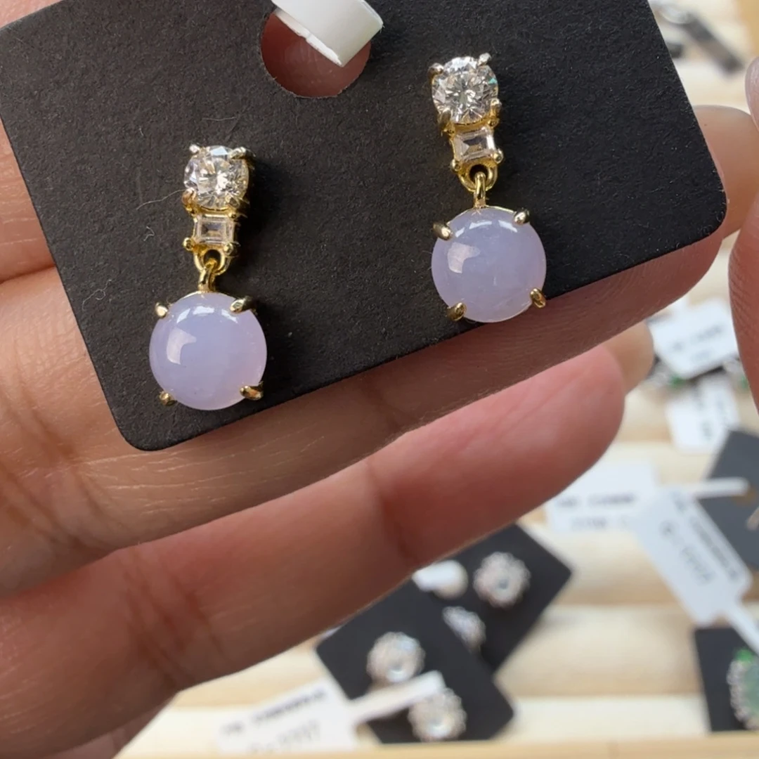 翡翠银S925镶嵌戒指8055