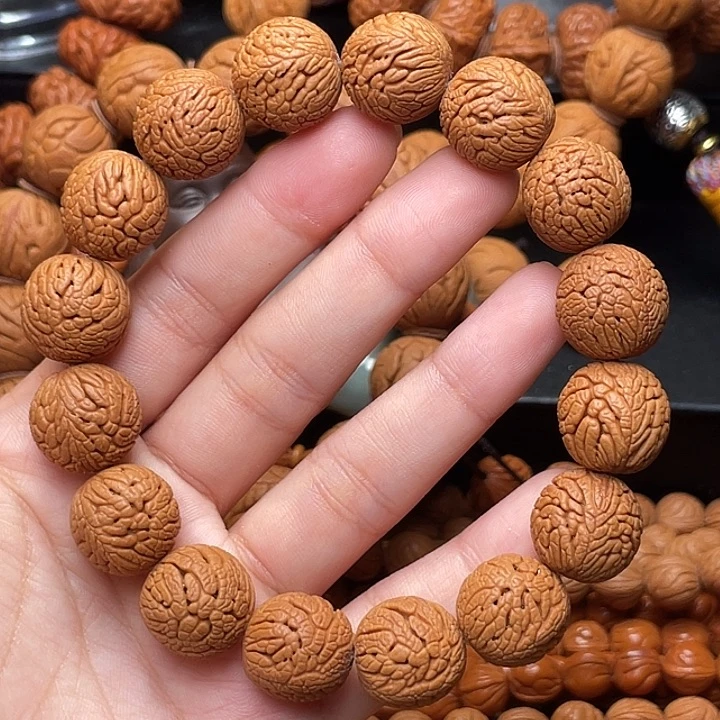 桃核手串龙鳞凤尾1.6