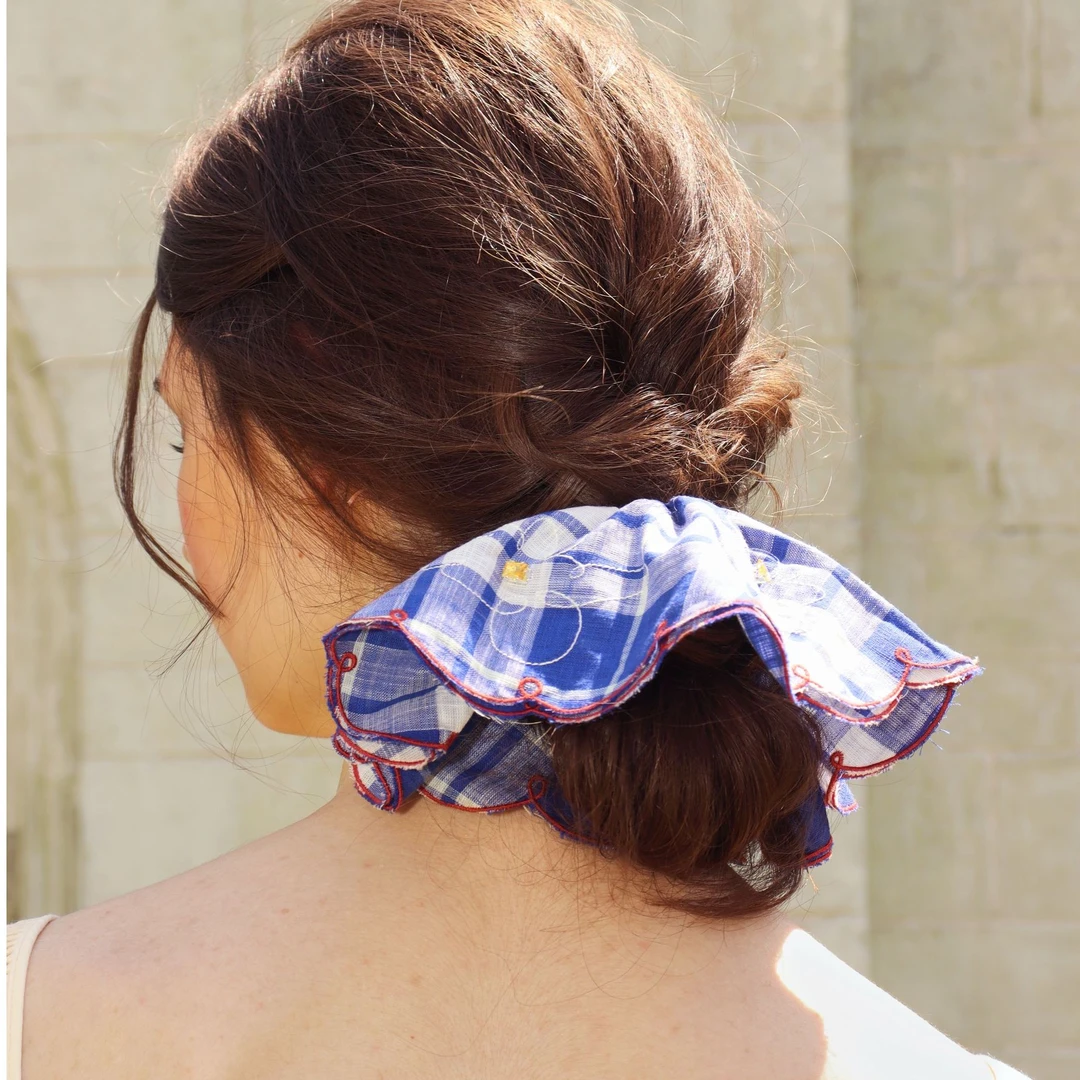 sorgenti小雏菊勾线刺绣发圈原创设计发圈手工