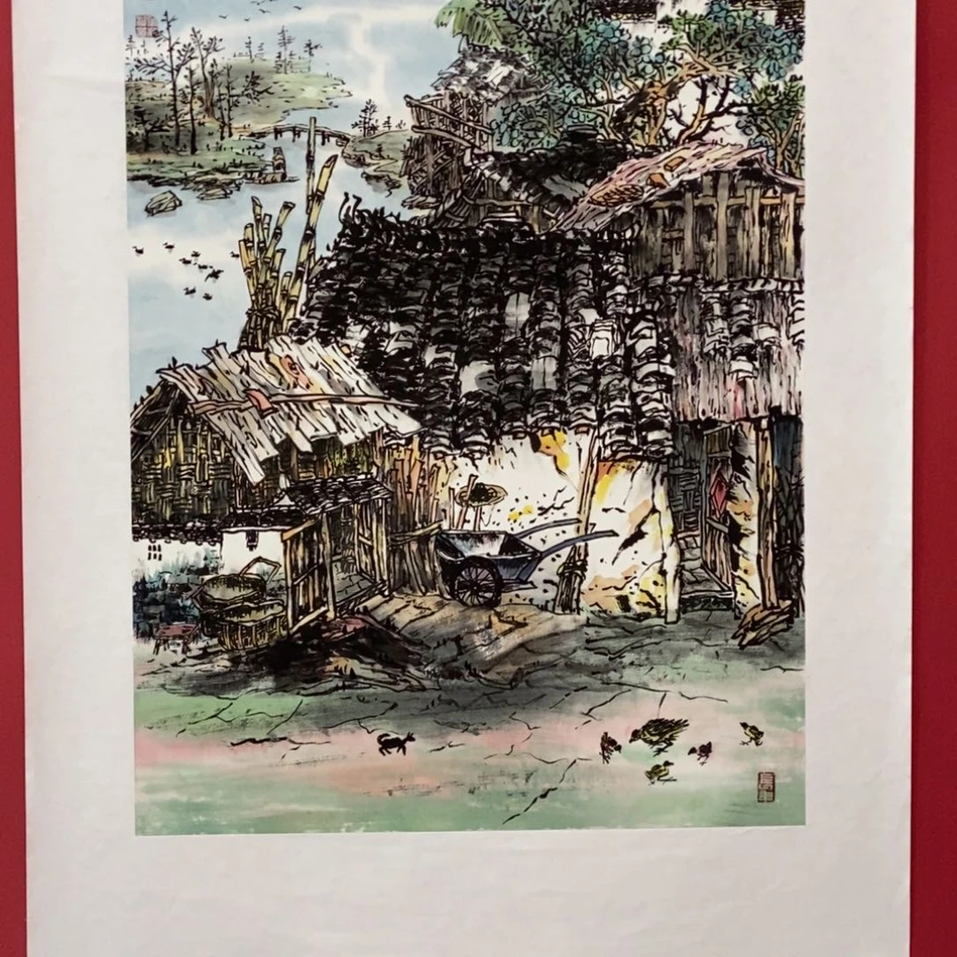 国画唐年桂四尺三开精品佳作