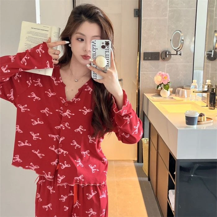 【按照编码拍下再选尺码】睡衣女高档休闲大码套装