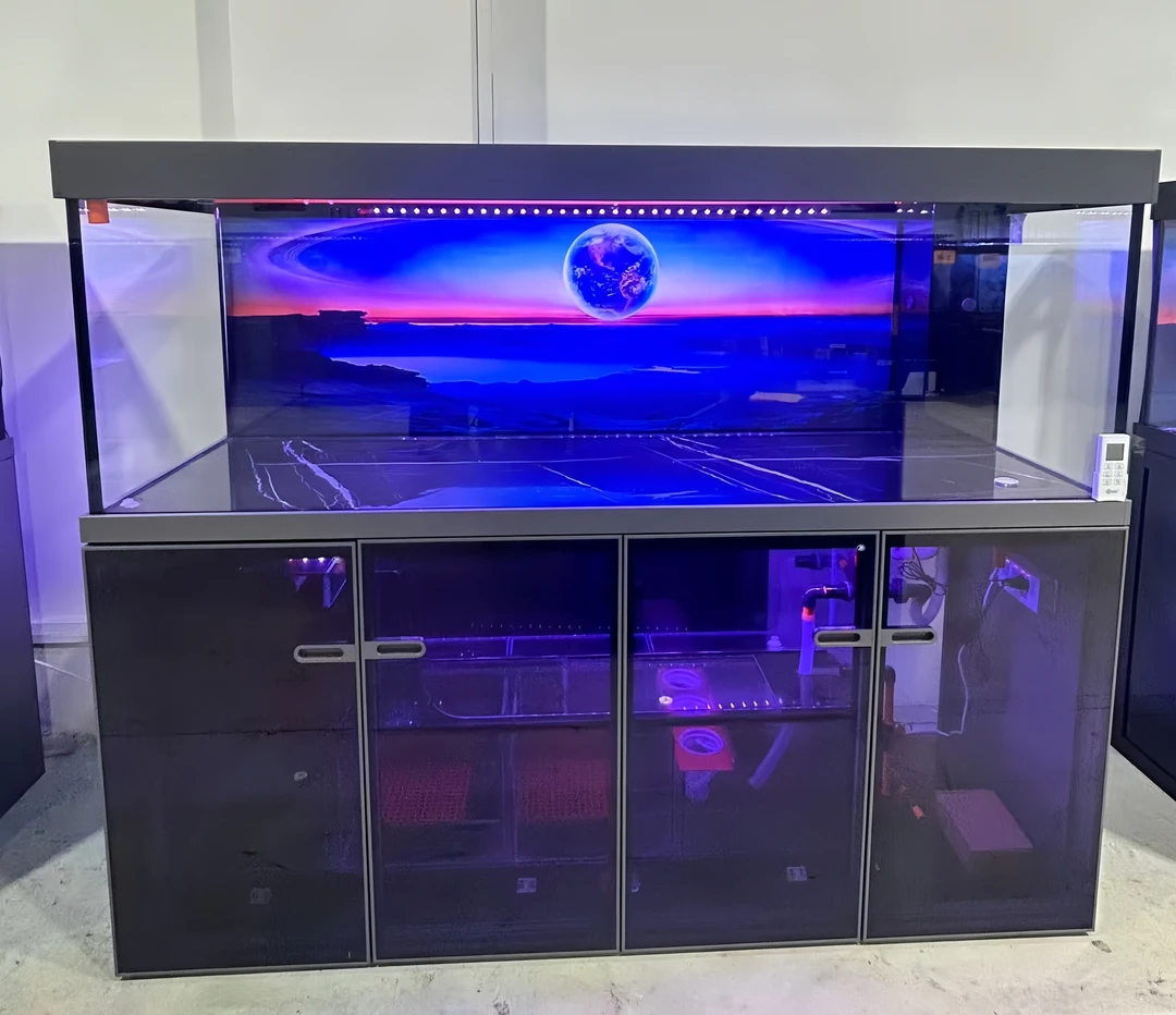 天天鱼缸大型底滤缸龙鱼精养鱼缸溪流鱼缸精养水族箱超白鱼缸