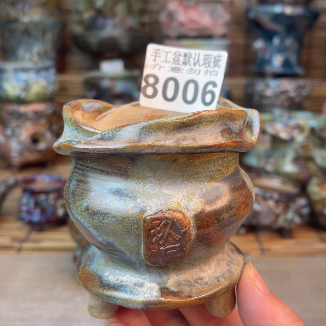 手工花盆默认瑕疵完美者勿拍