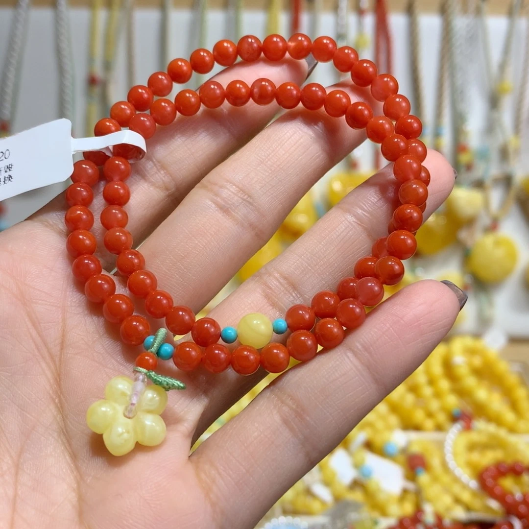 南红玛瑙未镶嵌手链5mm