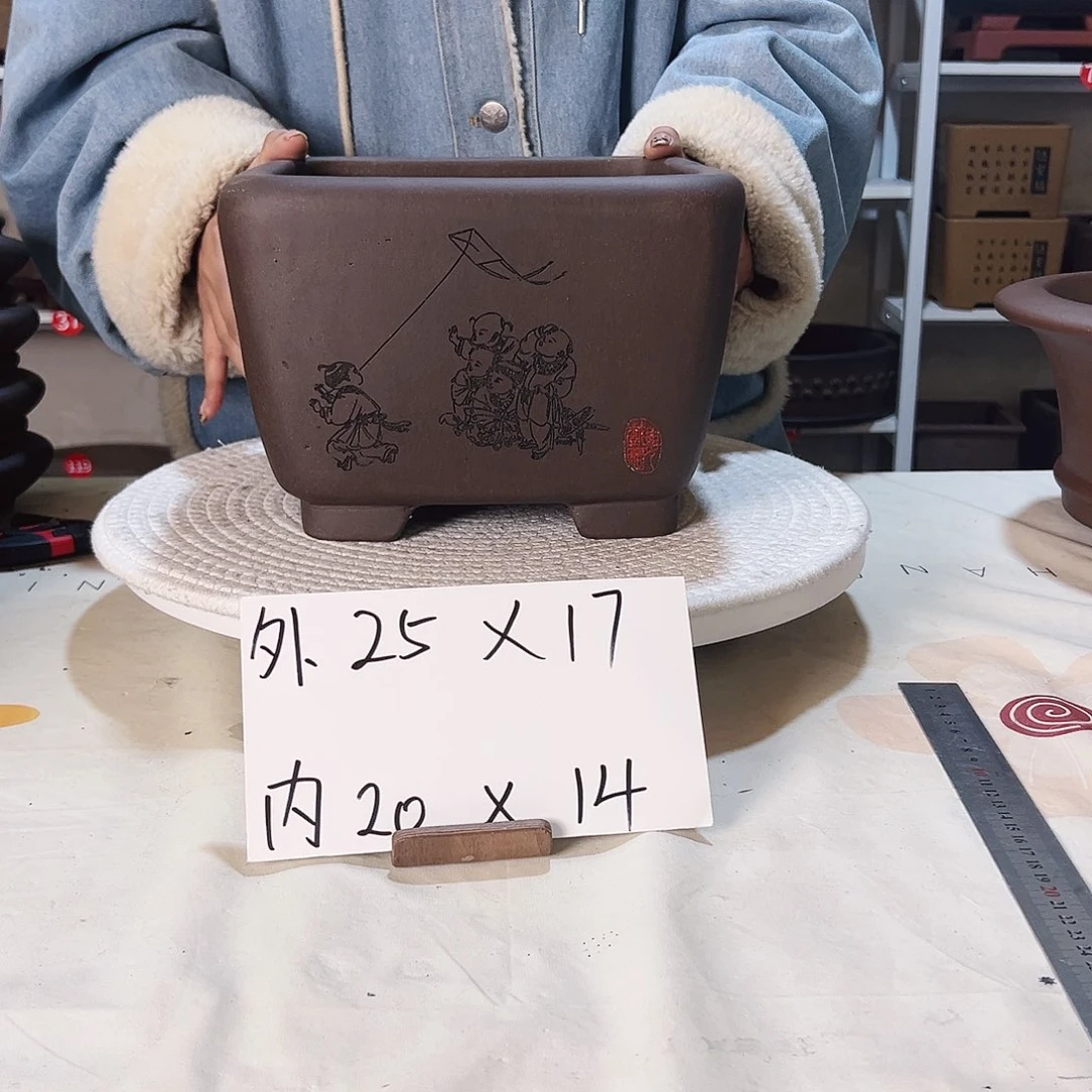 紫砂花盆紫砂花盆