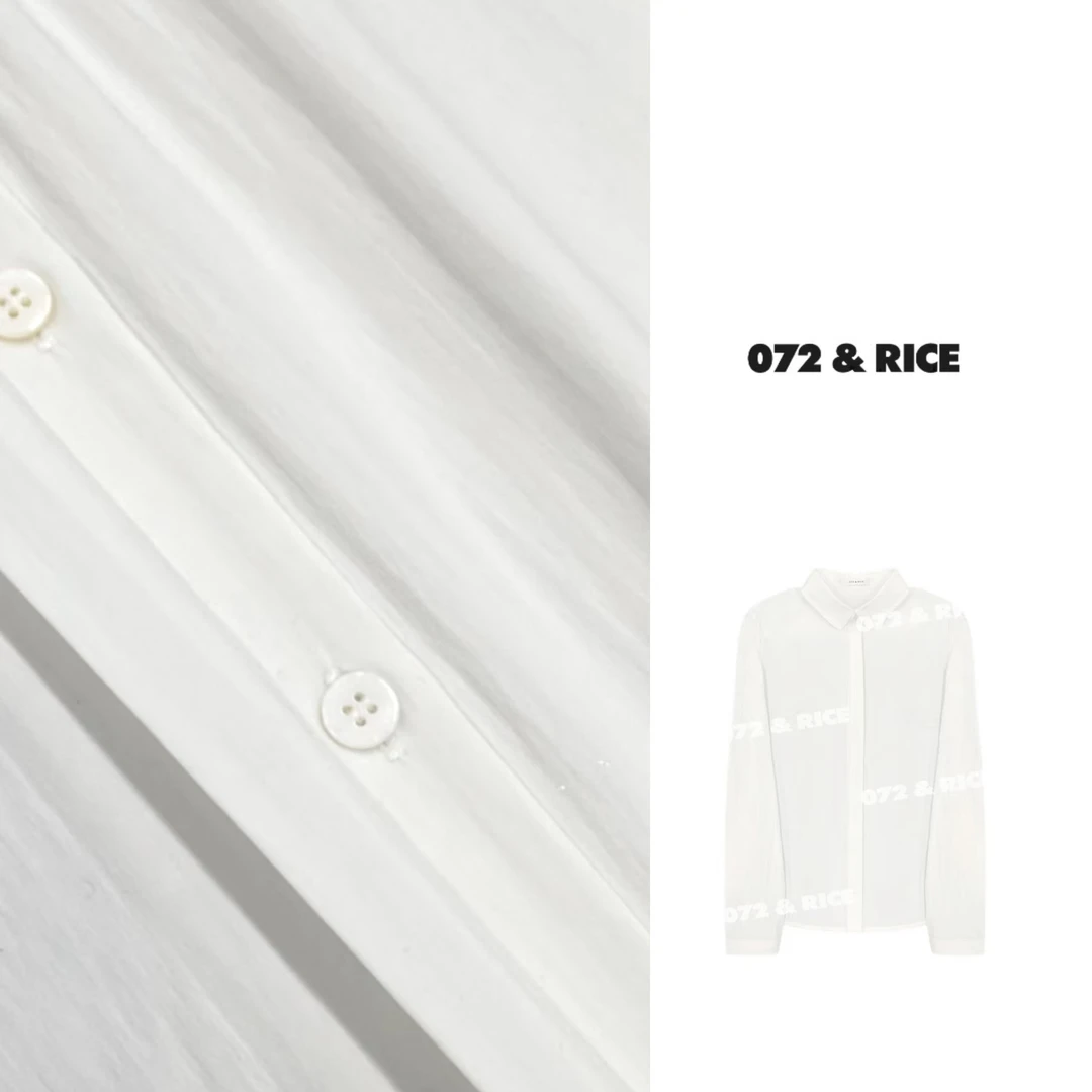072 & RICE【北欧】春季休闲翻领长袖衬衫 31XD57