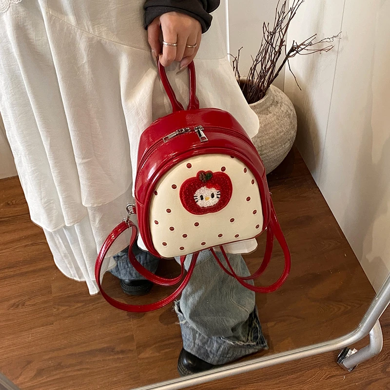 韩系可爱小包包女款2025新款时尚出游旅行小背包百搭通勤双肩包