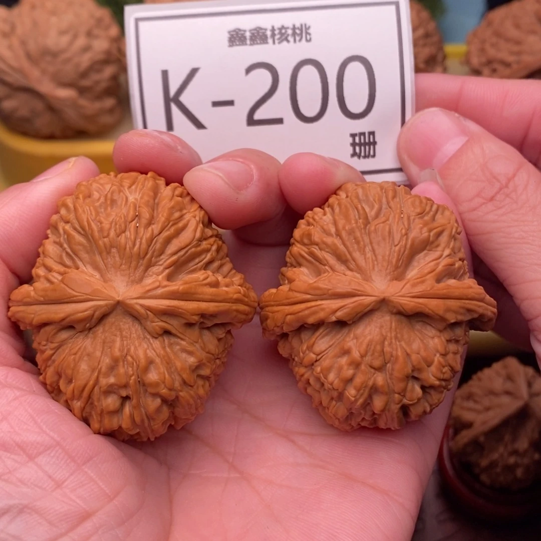 把件桃核球白43…..