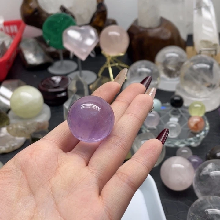 水晶60未镶嵌粉**鹅天然水晶