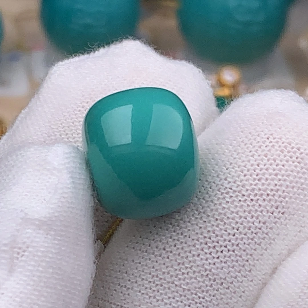未镶嵌绿松石珠宝奇石14mm