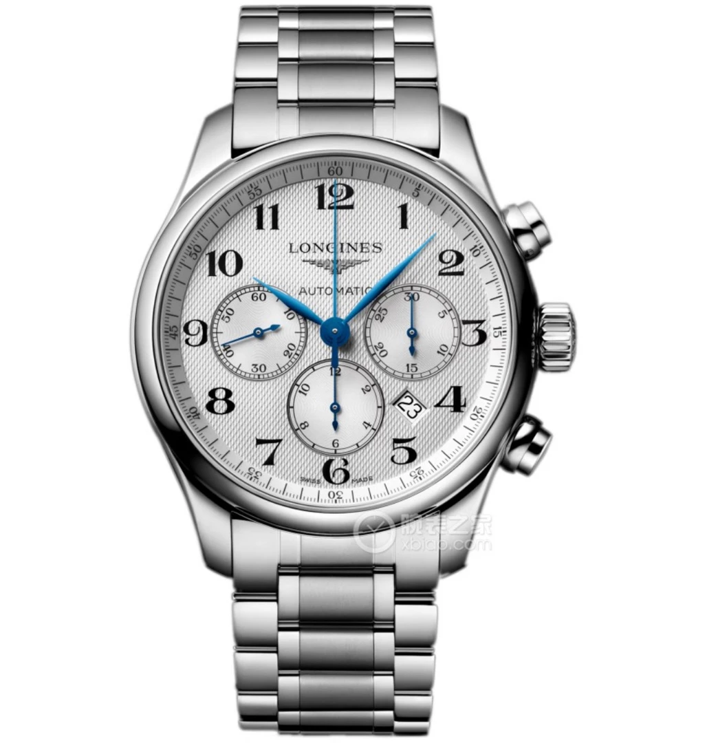 99新 Longines/浪琴 /名匠859/表径44/三眼计时/自动机械表