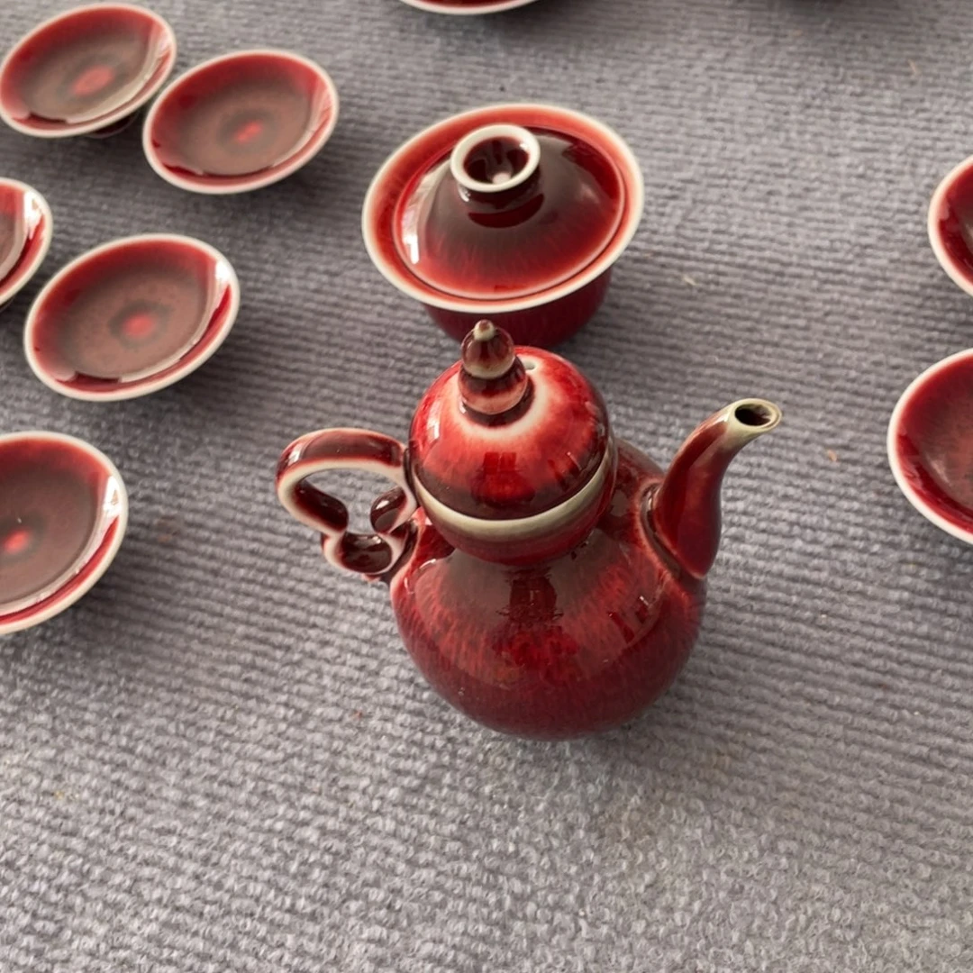 景德镇原矿釉葫芦壶