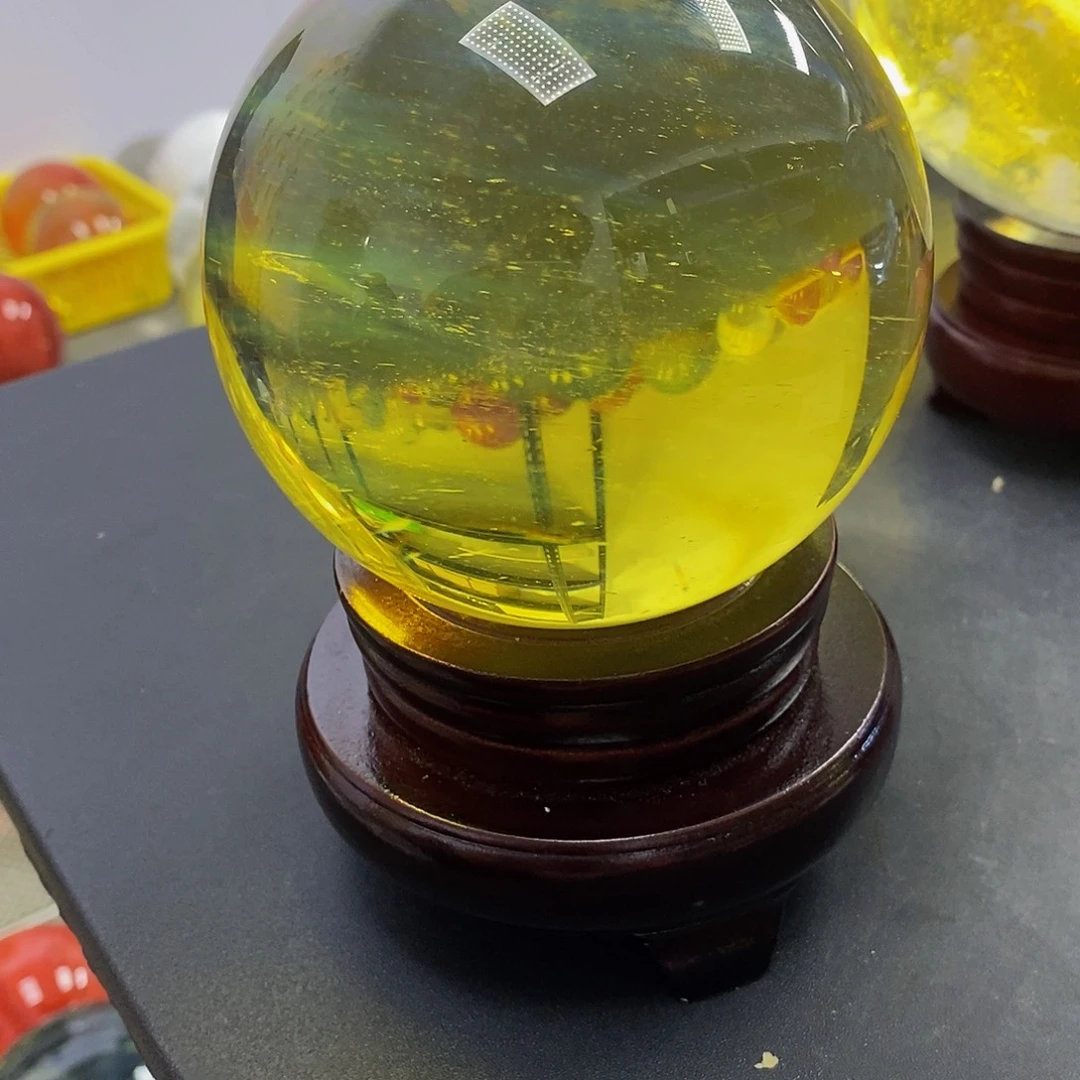 妙****石材10厘米，黄水摆件