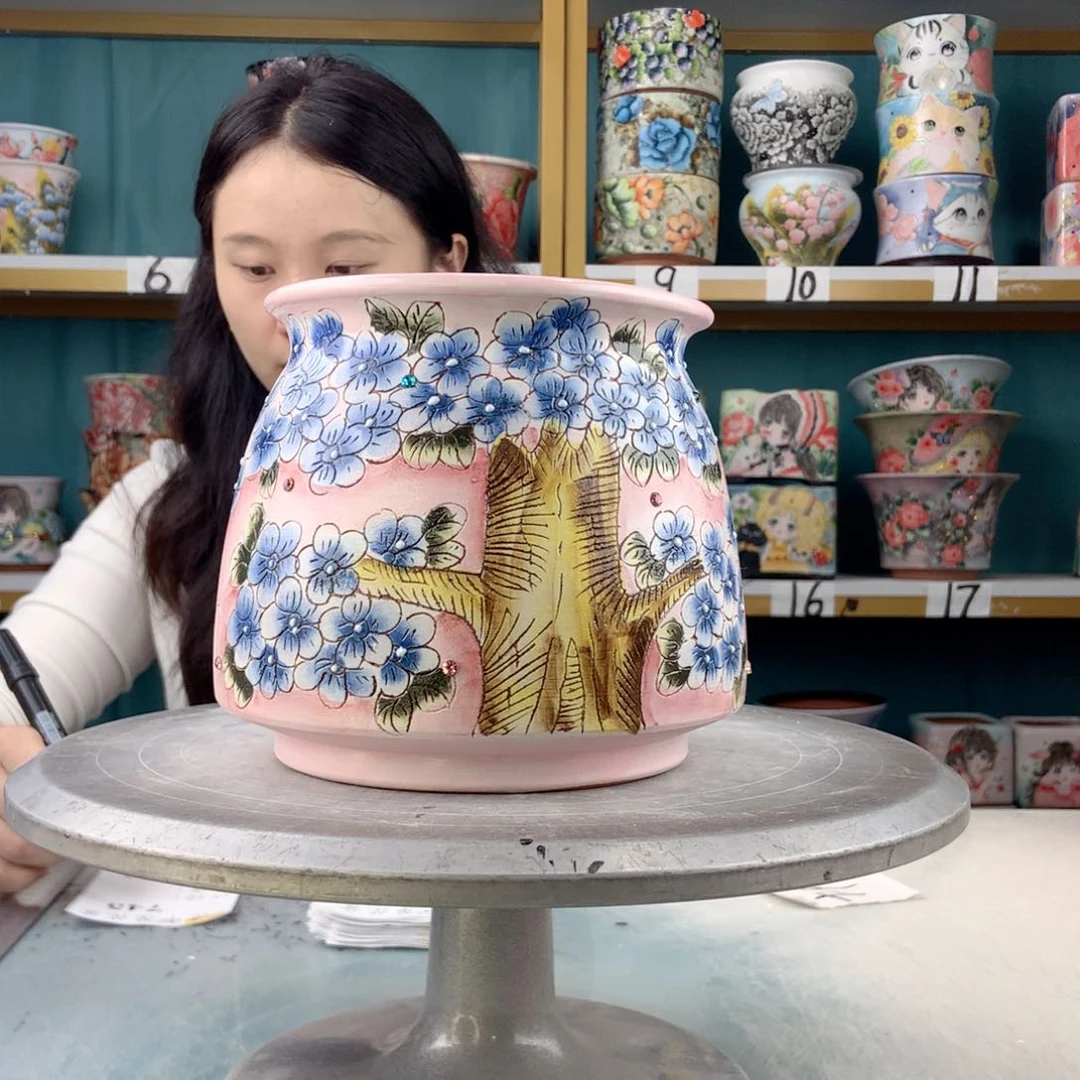 罐景德镇手工瑕疵745