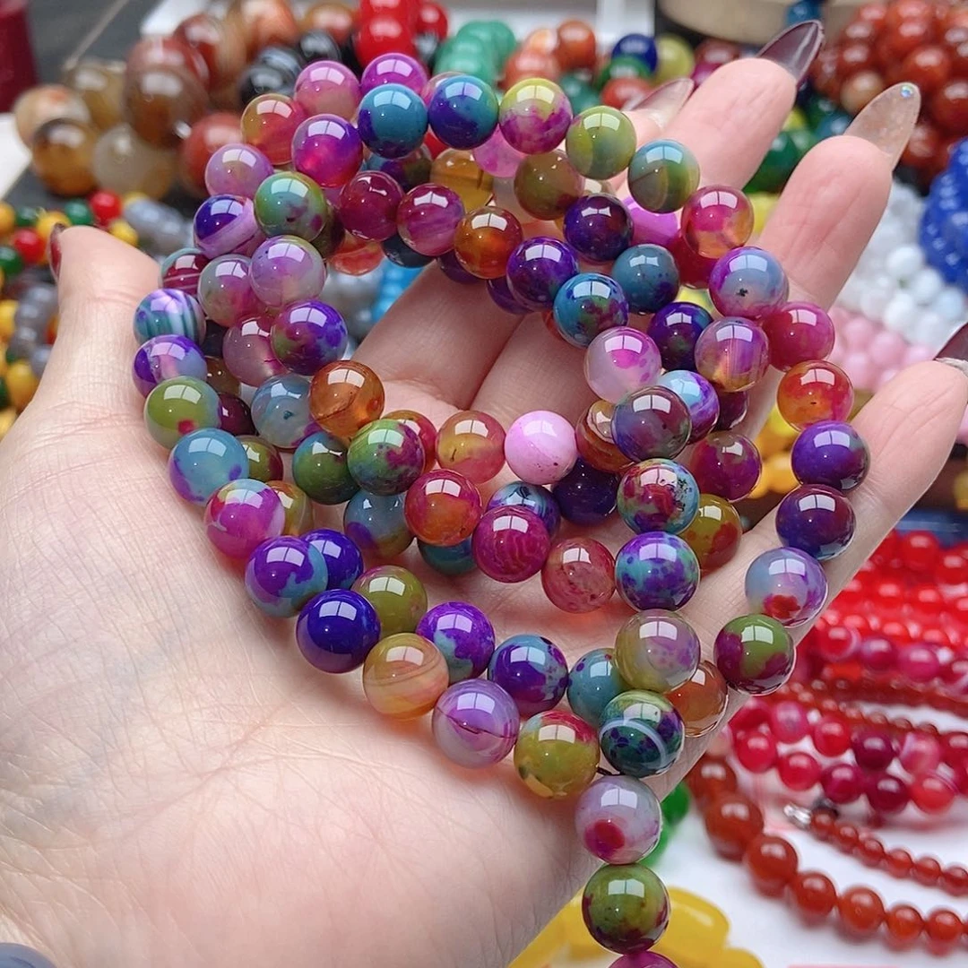 【闪购商品】玛瑙/玉髓手链未镶嵌蟠*