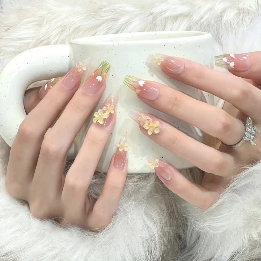 【S码】精品带盒曼曼家纯手工唯美轻奢高级感美甲甲片