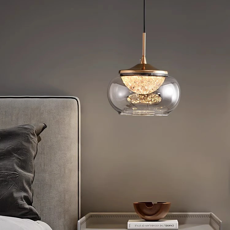 卧室床头吊灯现代简约设计师全光谱护眼走廊背景墙小吊灯