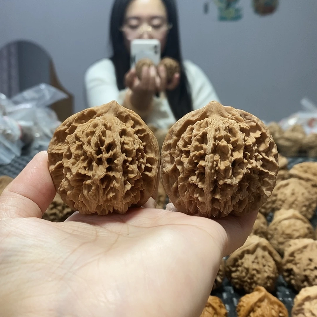 桃核吊坠中国大花48