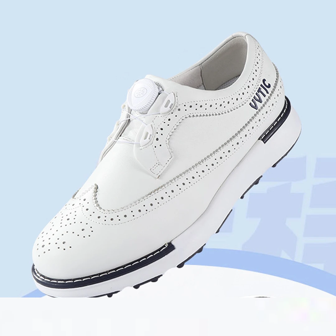 新款高尔夫球鞋男轻便防水耐磨打底旋扣球鞋户外运动舒适防滑男鞋