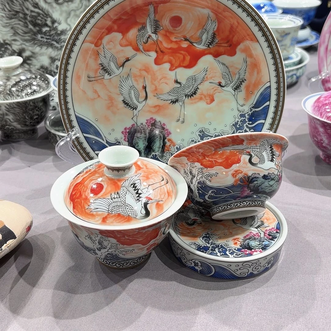 瓷片景德镇瓷器精品陈列