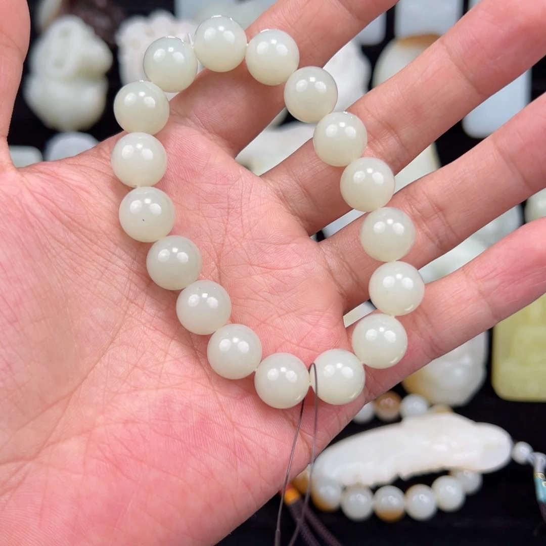 和田玉未镶嵌手链