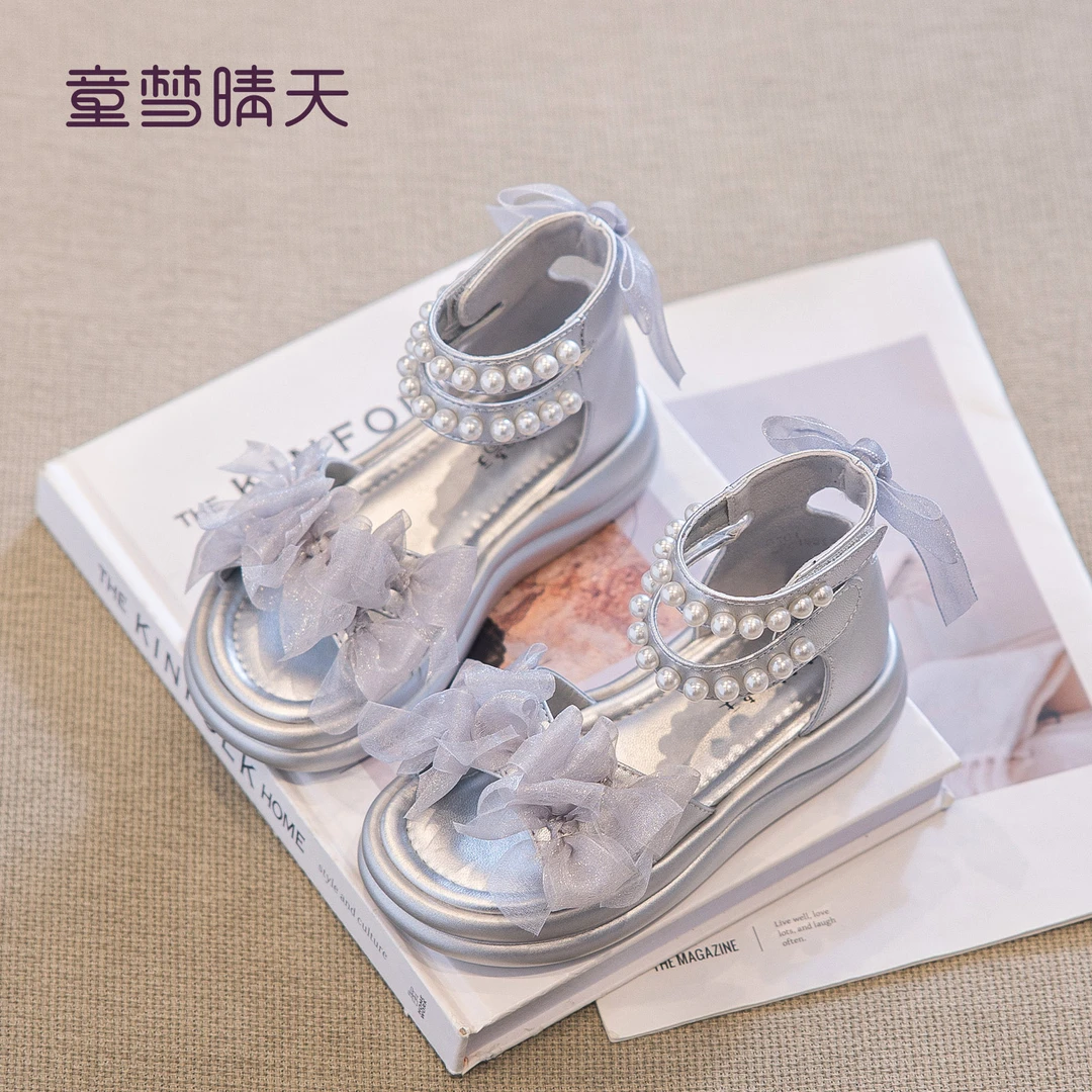 童梦晴天女童凉鞋2025新款夏季儿童鞋子小香风公主鞋女宝夏鞋芭蕾