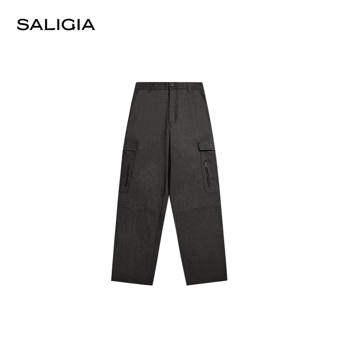 SALIGIA驭野之躯经典牛仔质感棉织物直筒牛仔工装长裤