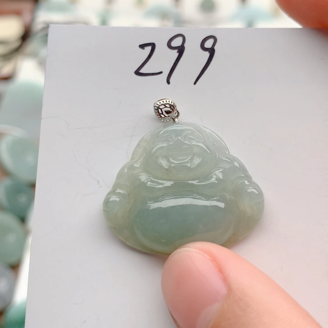 翡翠银S925镶嵌颈饰吊坠