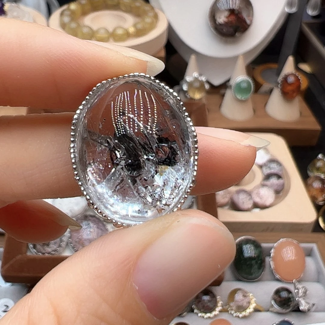 水晶珠宝半成品银S925镶嵌娇*魔盒