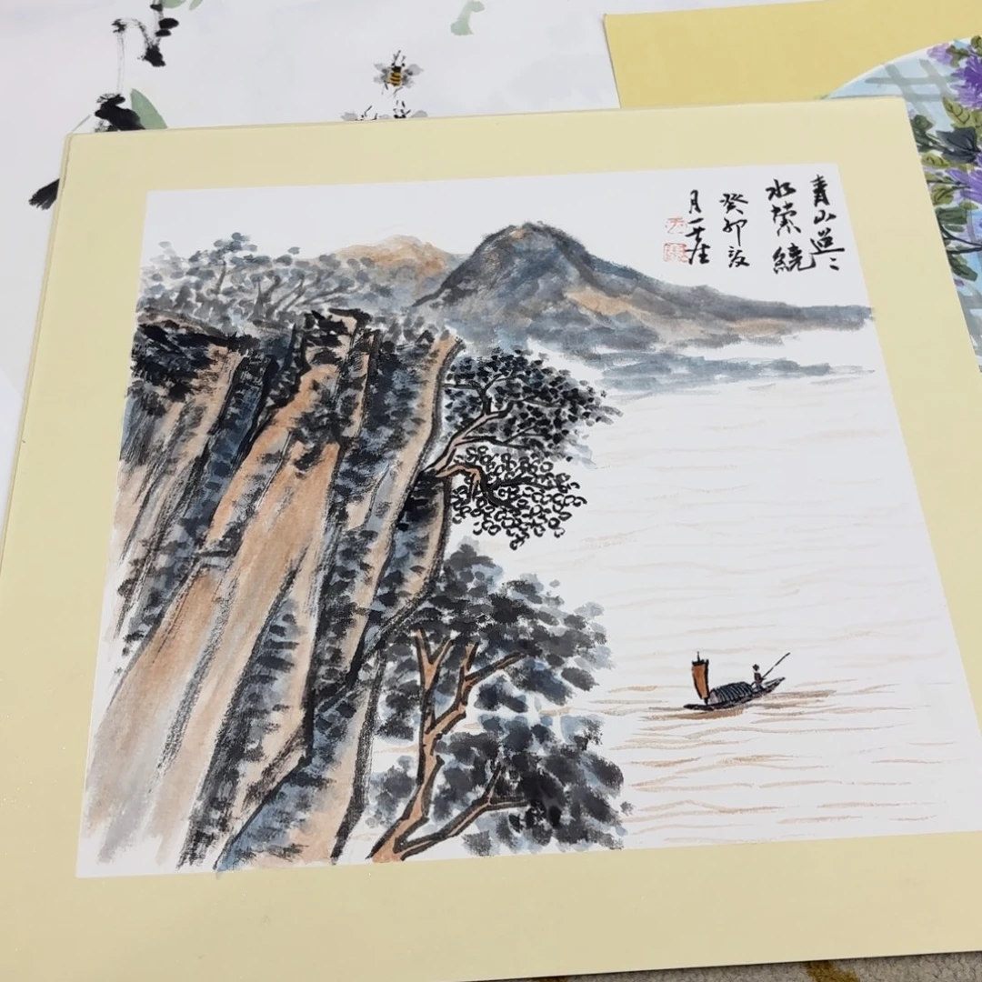 国画50-50斗方卡纸童